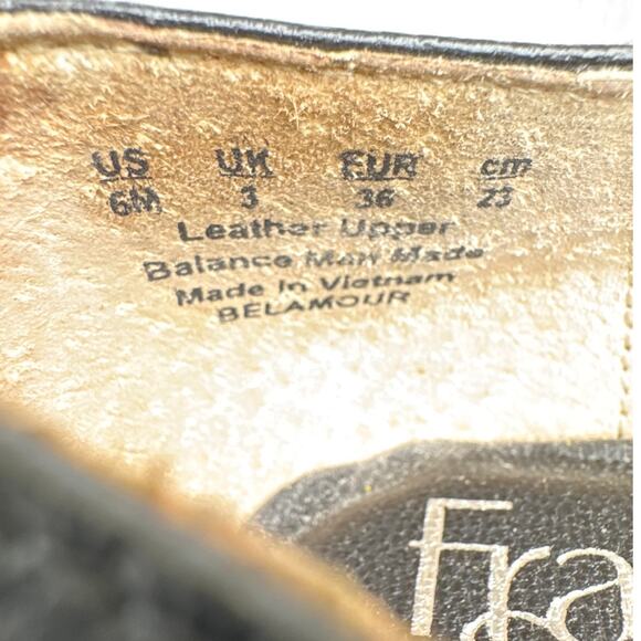 Franco Sarto Belamour Black Leather Point Toe Slip On Casual Loafer Women 6 - Picture 6 of 7